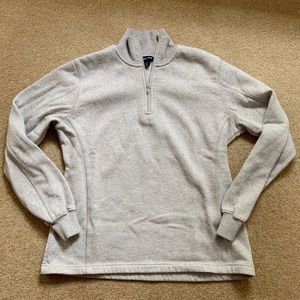 Gray 1/4 zip sweatshirt